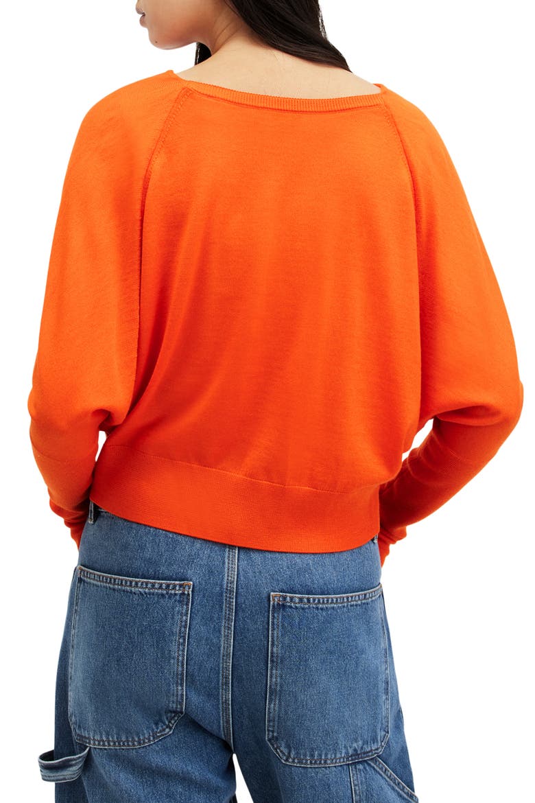 Ridley Merino Wool Cowl Neck Sweater, Alternate, color, ZESTY ORANGE