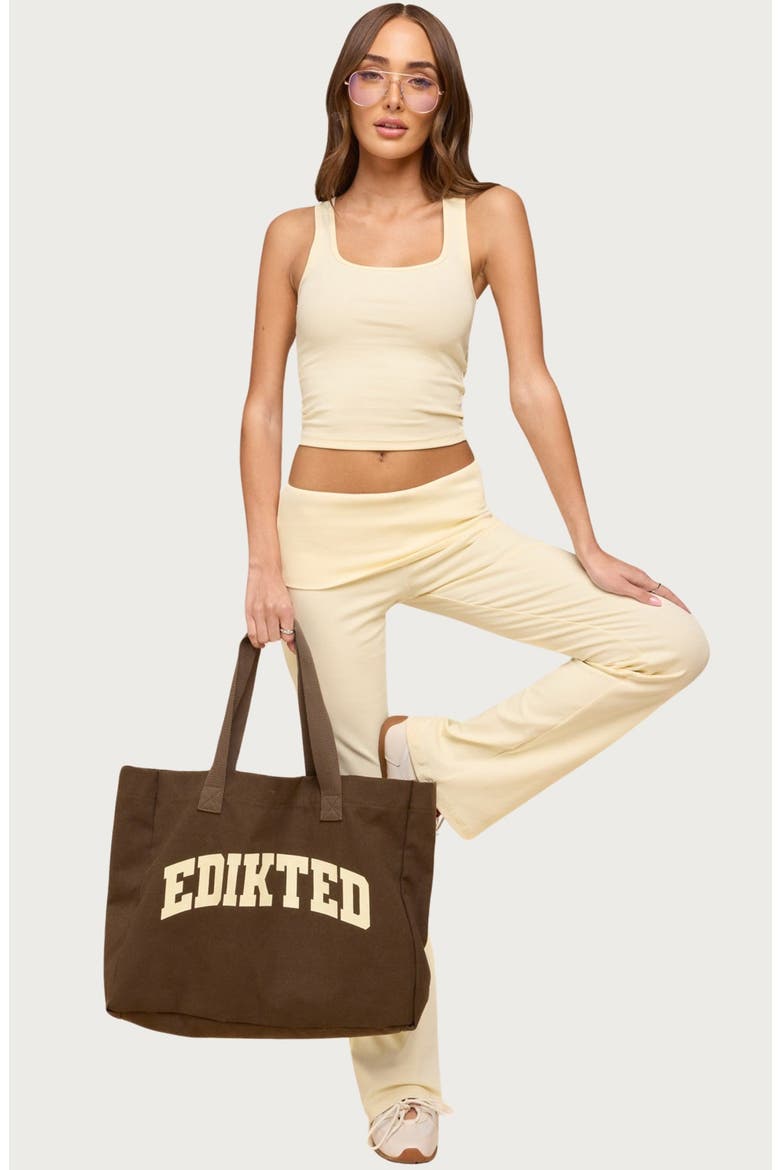 Linda Rib Crop Tank, Alternate, color, YELLOW