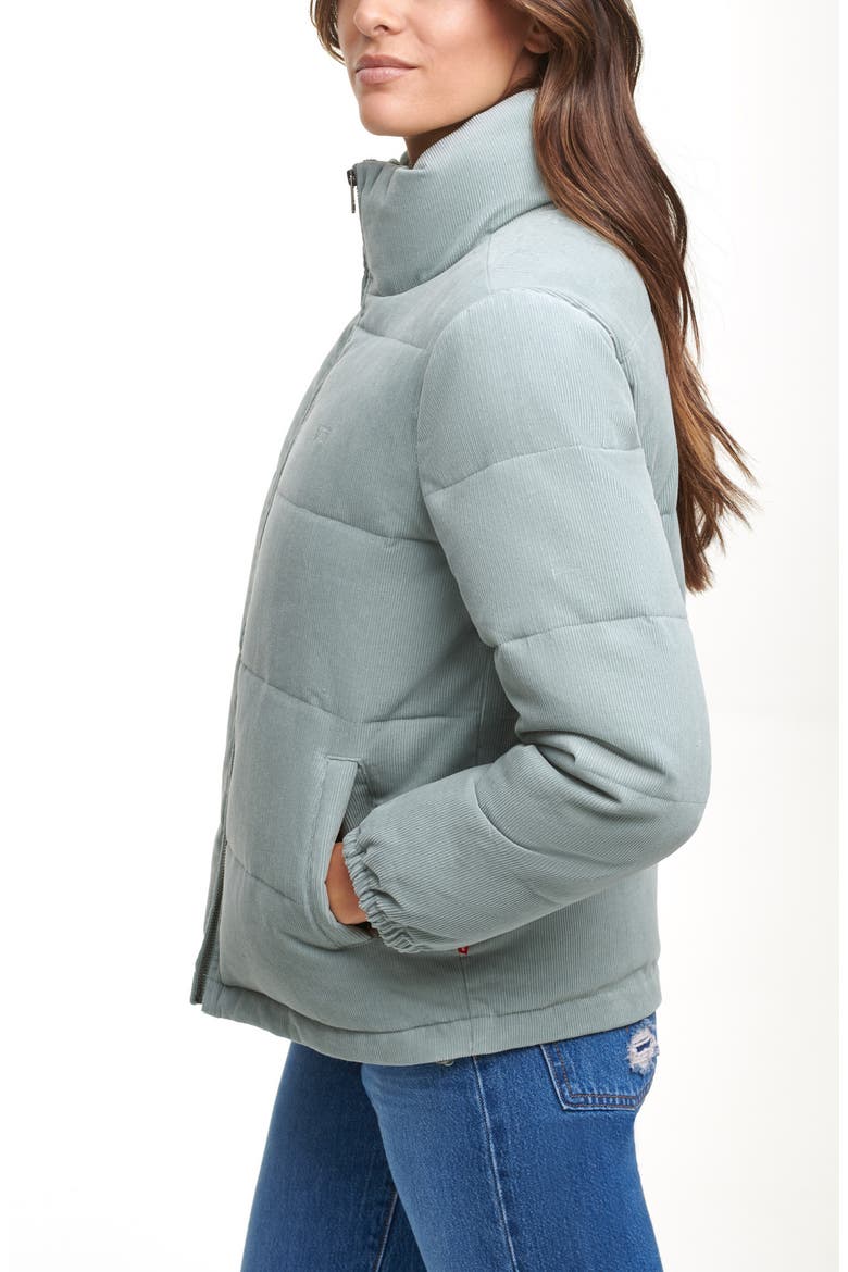 Levi's® Corduroy Puffer Jacket, Alternate, color, MINT