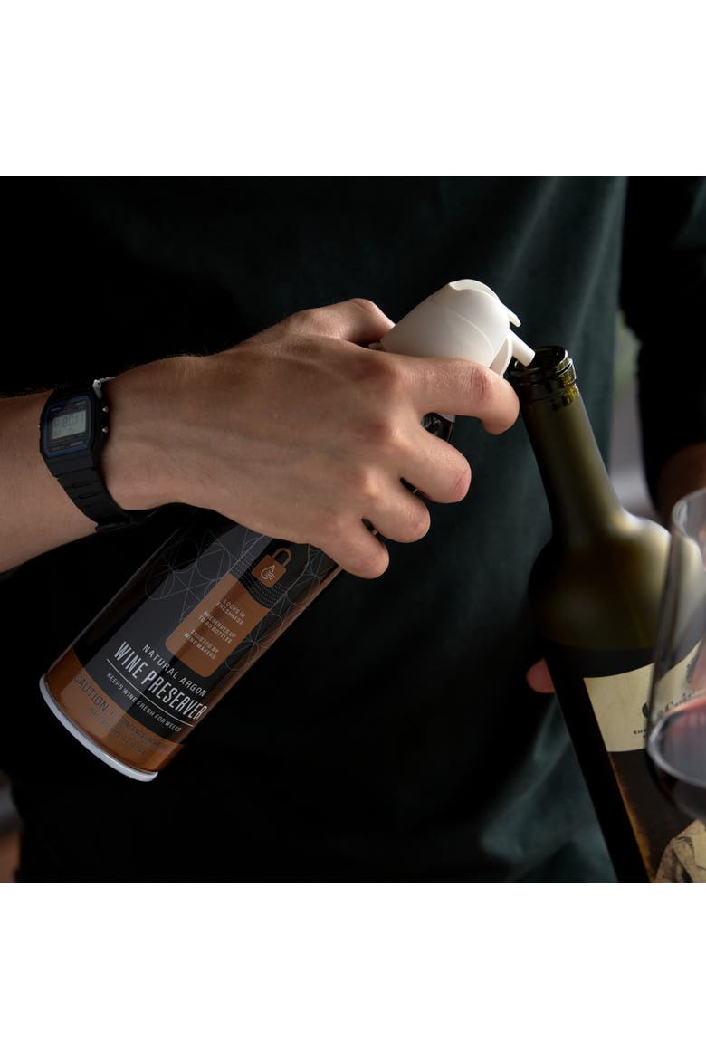 Alchemi Natural Argon Wine Preserver, Alternate, color, Black