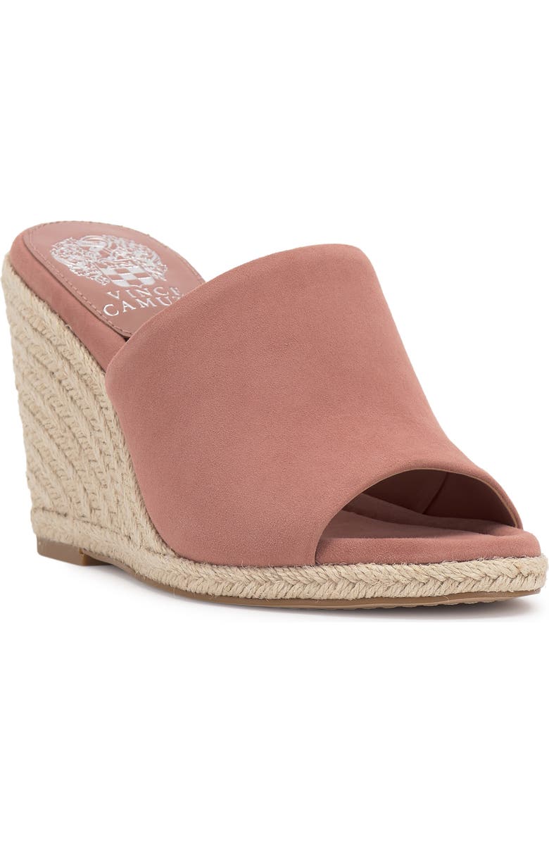 Vince Camuto Fayla Wedge Sandal, Main, color, Dark Pale Pink