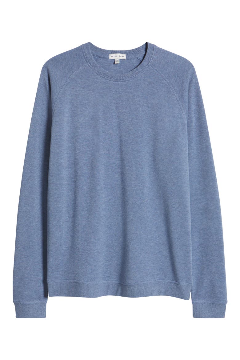 Crown Comfort Organic Cotton Blend Sweater, Alternate, color, BLUE FREESIA