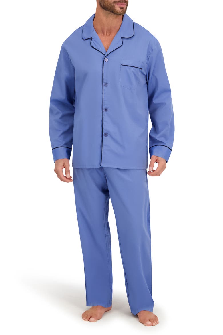 Classic Woven Pajamas, Main, color, BLUE