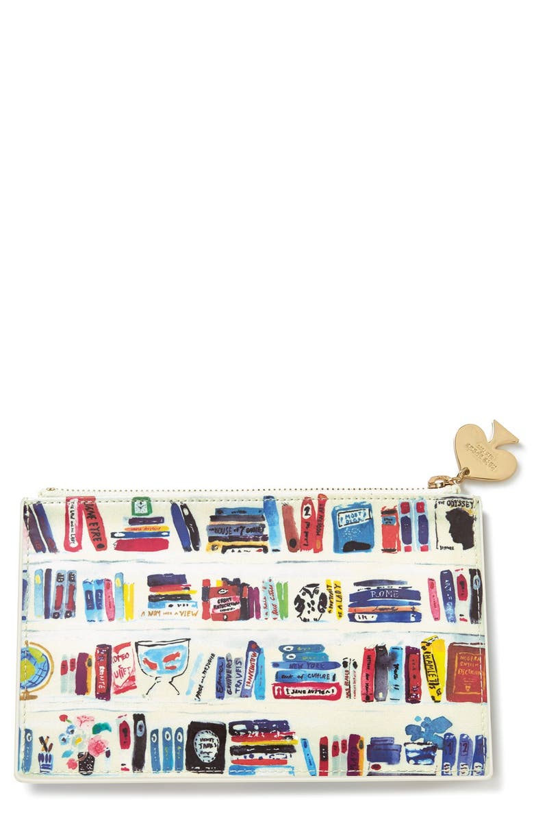 Kate Spade New York bookshelf pencil pouch set, Alternate, color, 