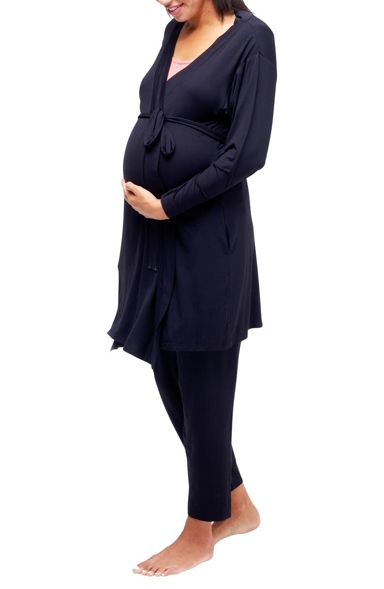 Nom Maternity Second Skin Maternity Robe, Alternate, color, 
