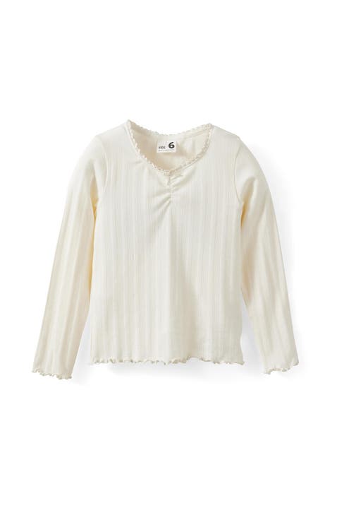Kid's Jade Ruched Long Sleeve Top