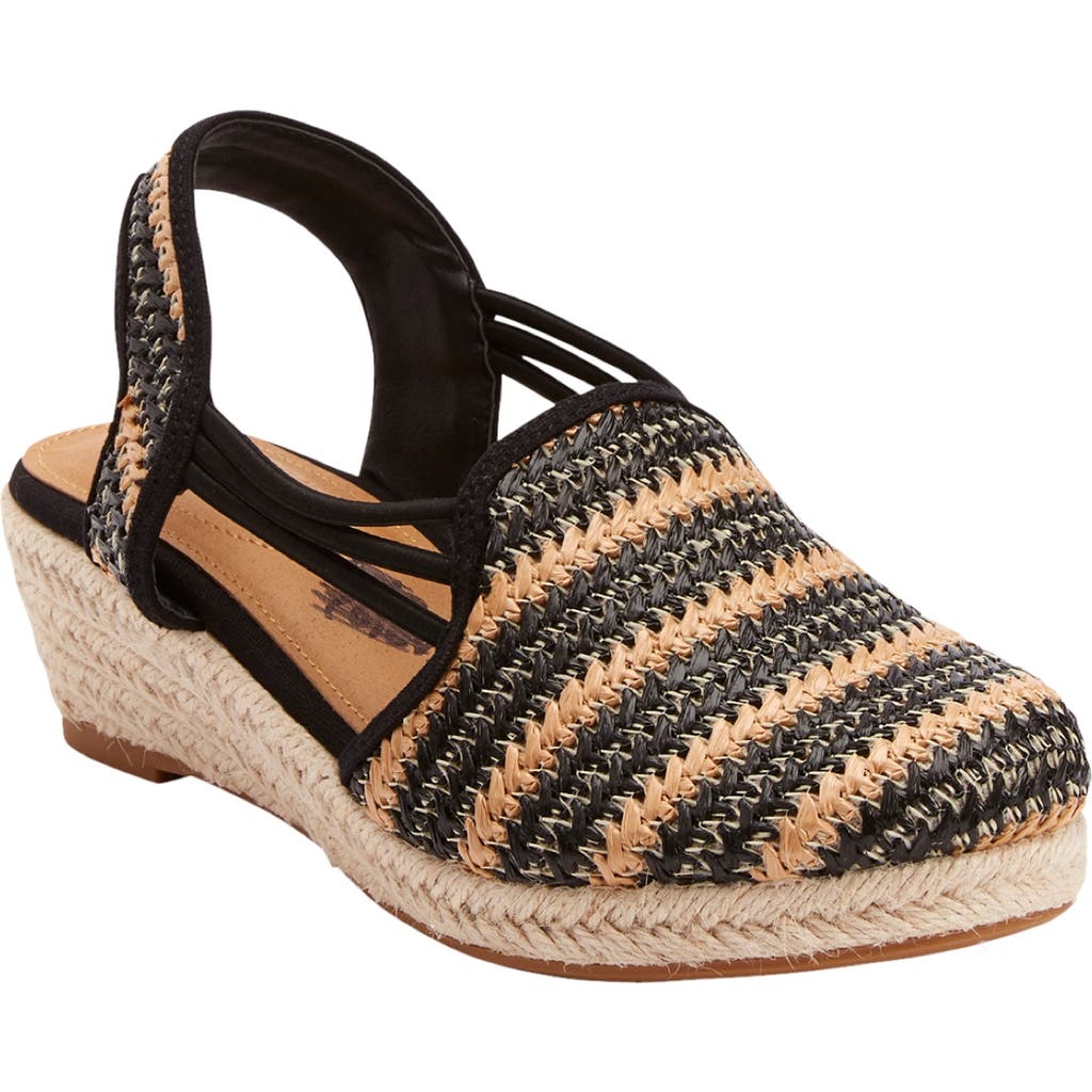 Comfortview The Clea Espadrille in Black Natural at Nordstrom, Size 7