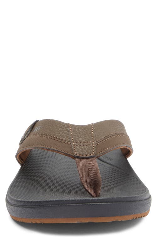 Reef Cushion Spring 2.0 Flip Flop In Brown/black