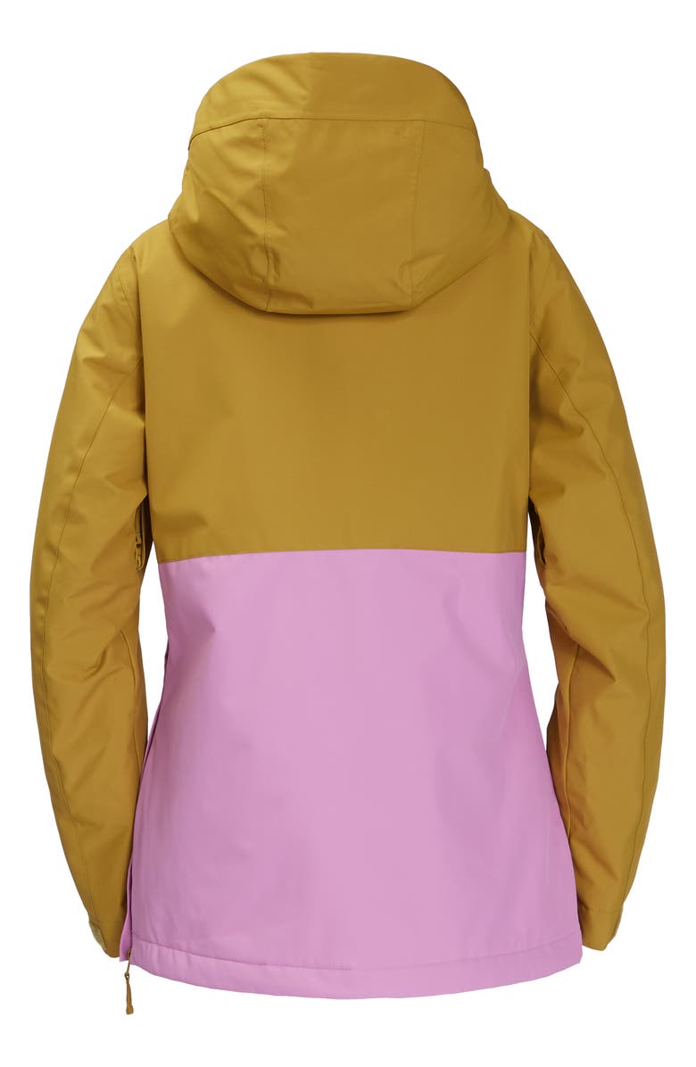 Billabong Daybreak Colorblock Waterproof Recycled Polyester Jacket, Alternate, color,