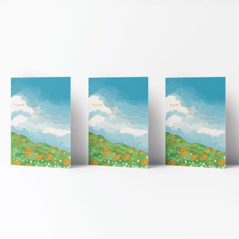 Birthday Greeting Card Pack (3ct) "Wild and Beautiful Birthday"