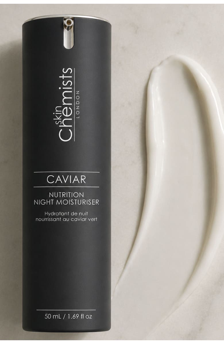 SKINCHEMISTS Caviar Nutrition Night Moisturiser 50ml for Anti-Aging, Brightening, Alternate, color, White