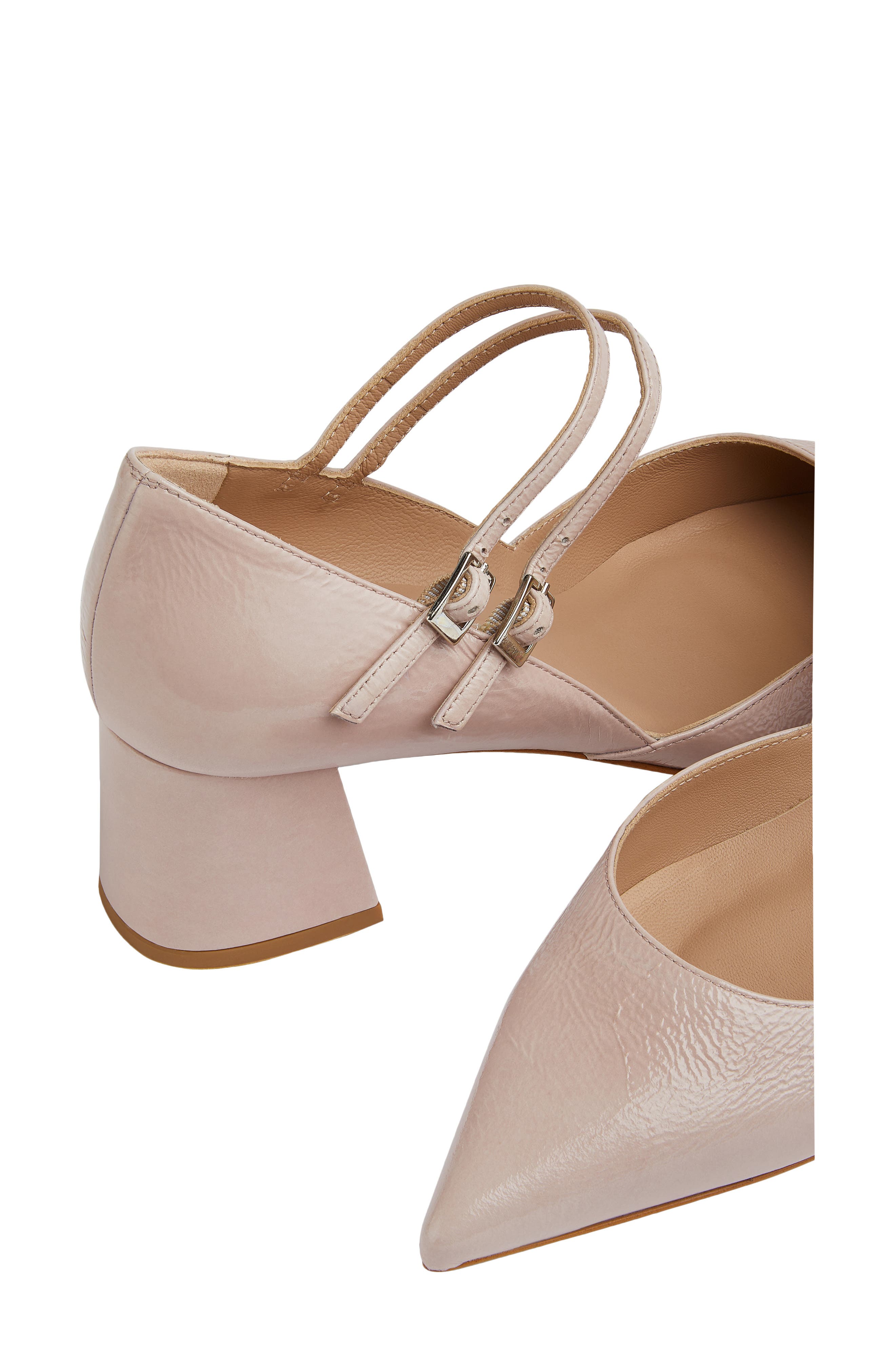 LK Bennett Savannah Mary Jane Pointed Toe Pump, Alternate, color, Pink