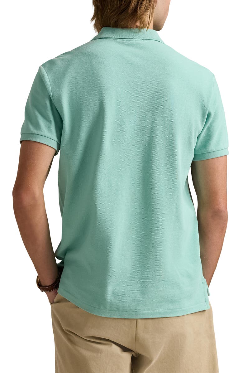 Polo Ralph Lauren Classic Fit Solid Green Cotton Piqué Polo, Alternate, color,