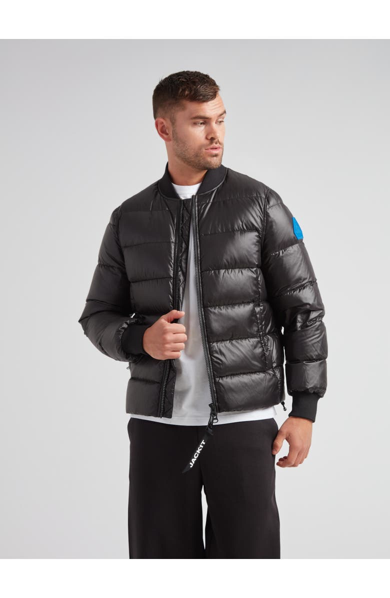 JACK1T Vortex Long Sleeve Bomber Jacket, Alternate, color, Black