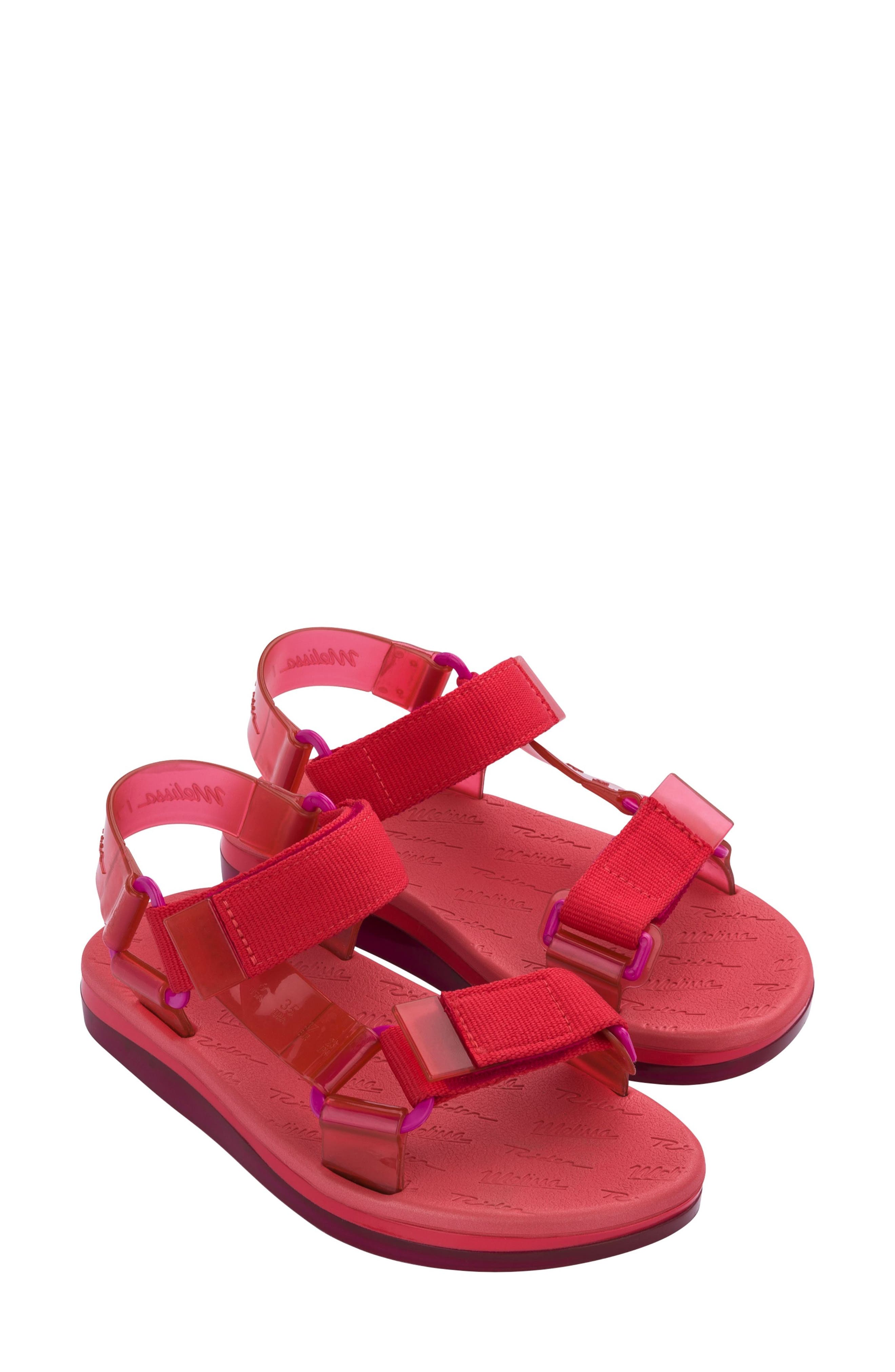 Papete Rider Sandal, Main, color, RED