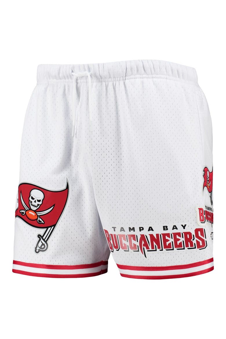 Men's Pro Standard White/Red Tampa Bay Buccaneers Mesh Shorts, Alternate, color, White