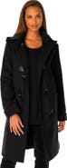 Jessica London Hooded Toggle Wool Coat