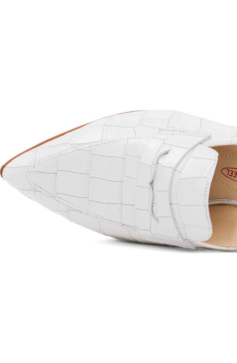Amalfi by Rangoni Adepto Croc Embossed Mule, Alternate, color, Gesso Cocco Bengali