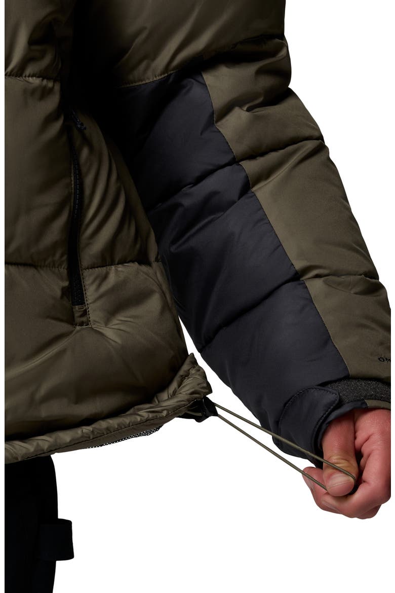 Pike Lake II Hooded Puffer Jacket, Alternate, color, STONE GREEN/ SHARK