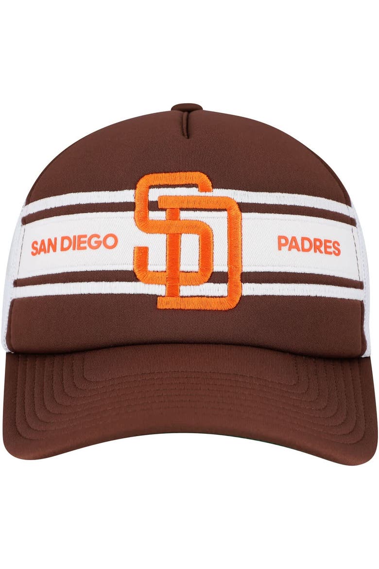 Men's   Brown San Diego Padres Sideline Trucker Adjustable Hat, Alternate, color, Brown