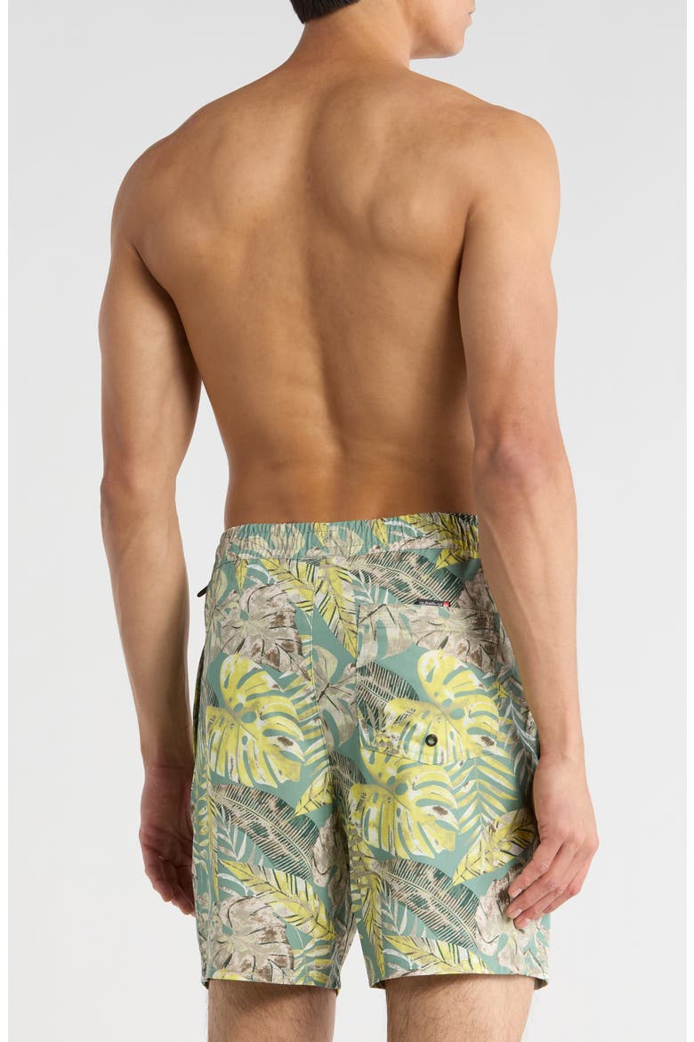 Tropic Volley Swim Shorts, Alternate, color, LILY PAD