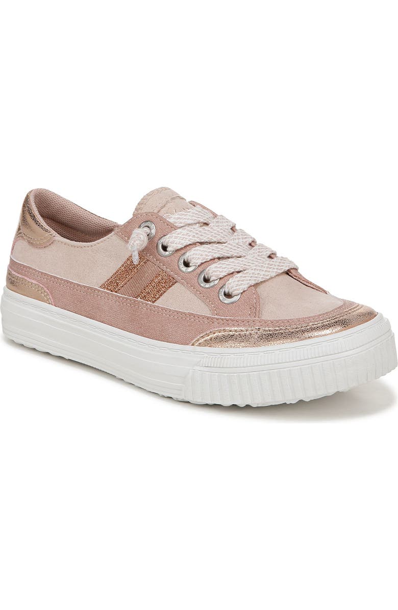 Blowfish Malibu Alex Platform Low Top Sneaker, Main, color, Rose Gold Fabric/ Faux Leather