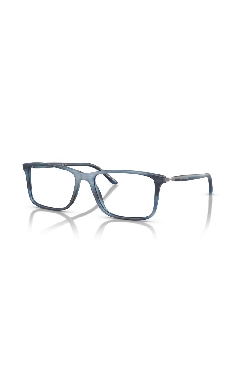 Giorgio Armani 54mm Rectangle optical glasses, Main, color, Blue
