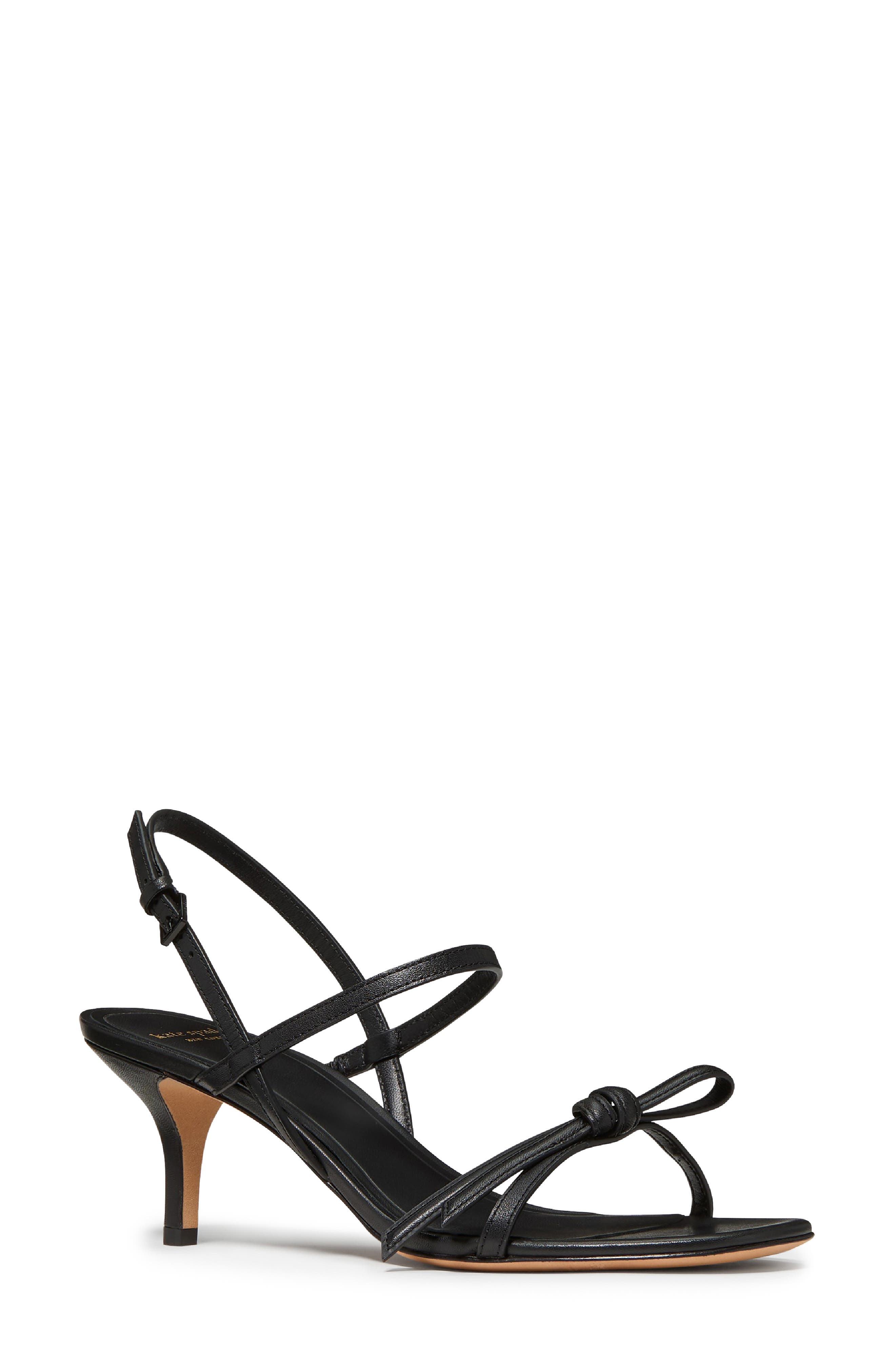 Kate Spade New York loop ankle strap sandal, Main, color, Black