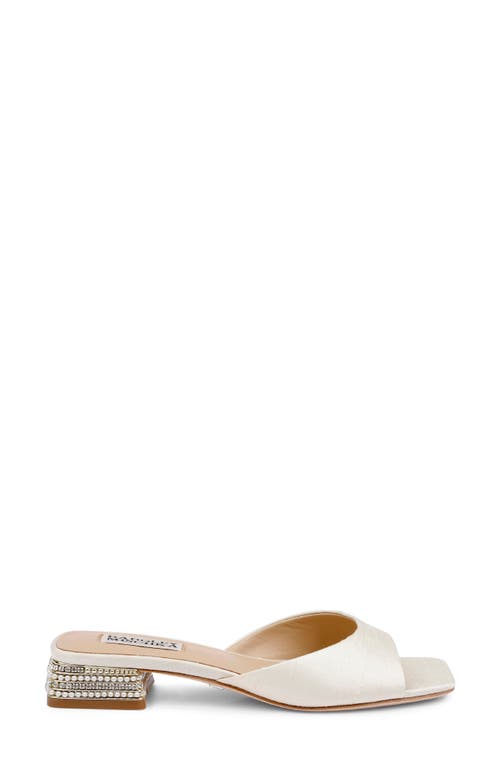 Badgley Mischka Oahu Slide Sandal In White