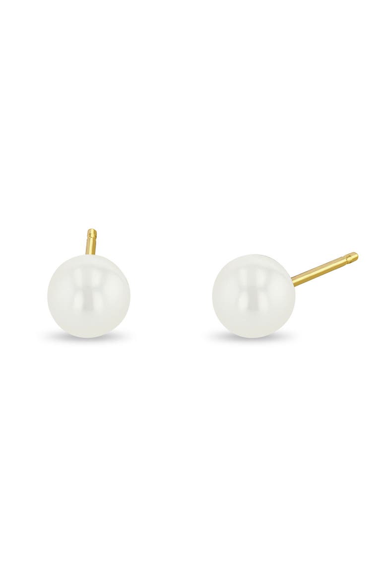 Baroque Freshwater Pearl Stud Earrings, Main, color, 14K YELLOW GOLD