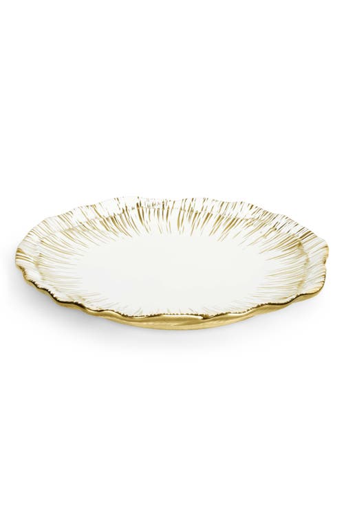 Michael Aram Anemone Set Of 4 Tidbit Plates In Gold
