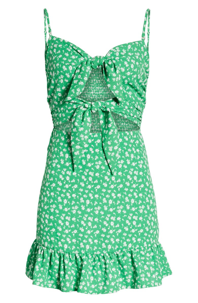 J.O.A. Double Front Tie Minidress, Alternate, color,