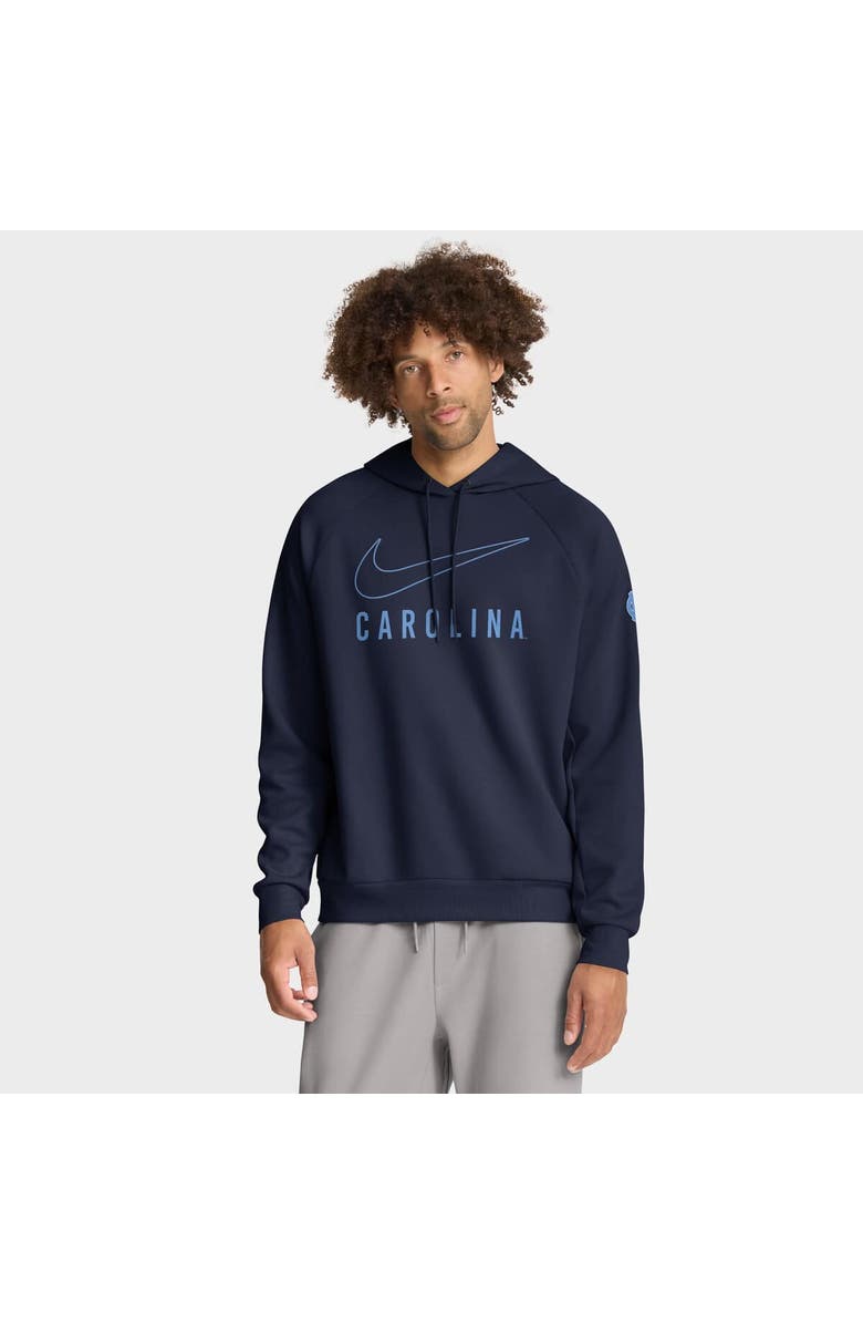 Nike Men's Nike Navy North Carolina Tar Heels Premium Raglan Performance Pullover Hoodie, Main, color, Navy