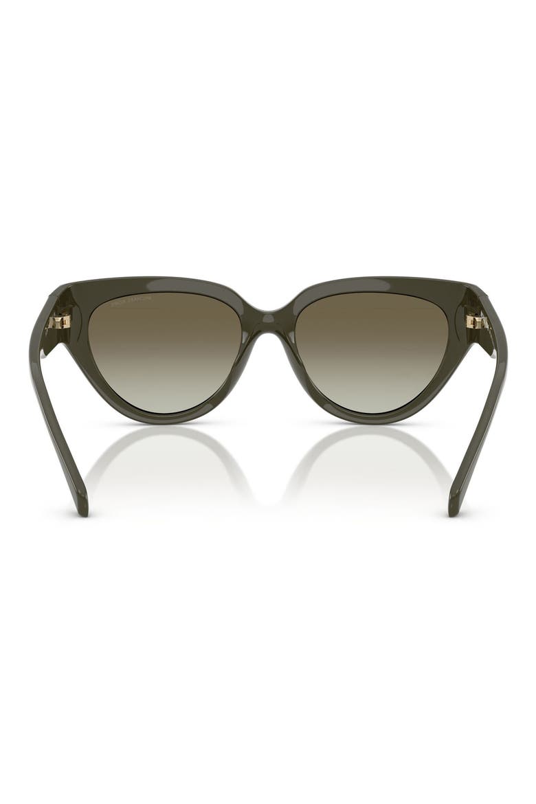 55mm Gradient Cat Eye Sunglasses, Alternate, color, OLIVE / GREEN