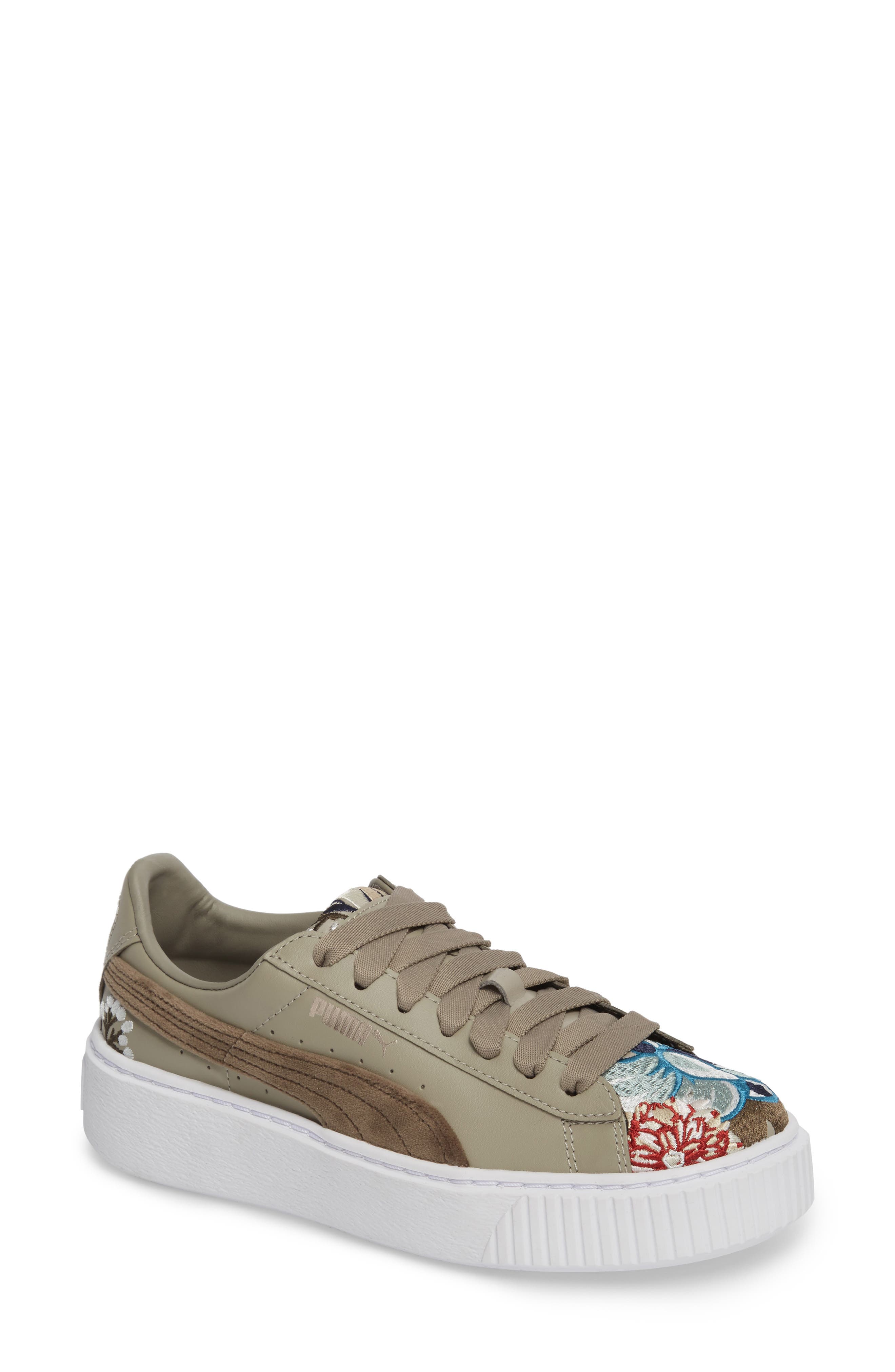 PUMA Platform Hyper Embroidered Sneaker, Main, color, 