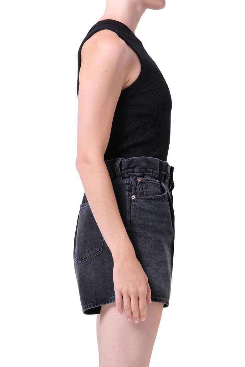 Leigh Rib Racerback Tank, Alternate, color, BLACK