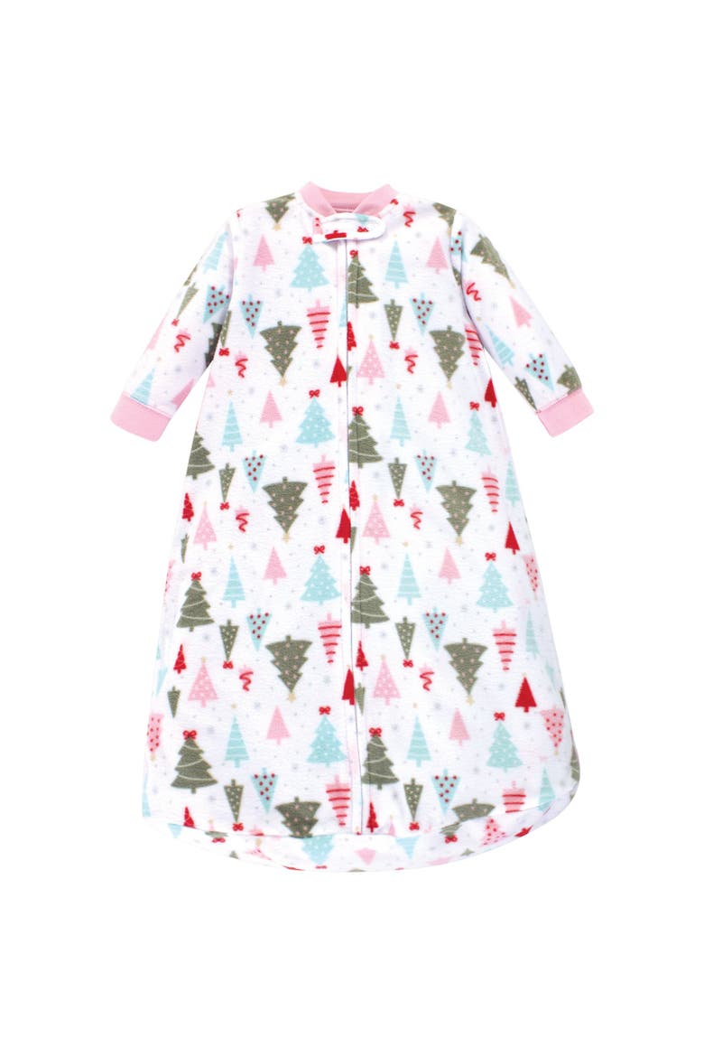 Warm Fleece Sleep Bag with Arm Coverage, Alternate, color, Sparkle Trees