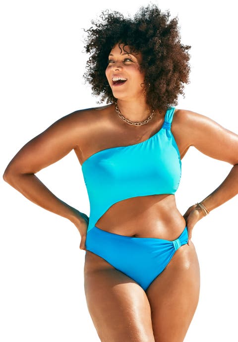 Adjustable One Shoulder One Piece