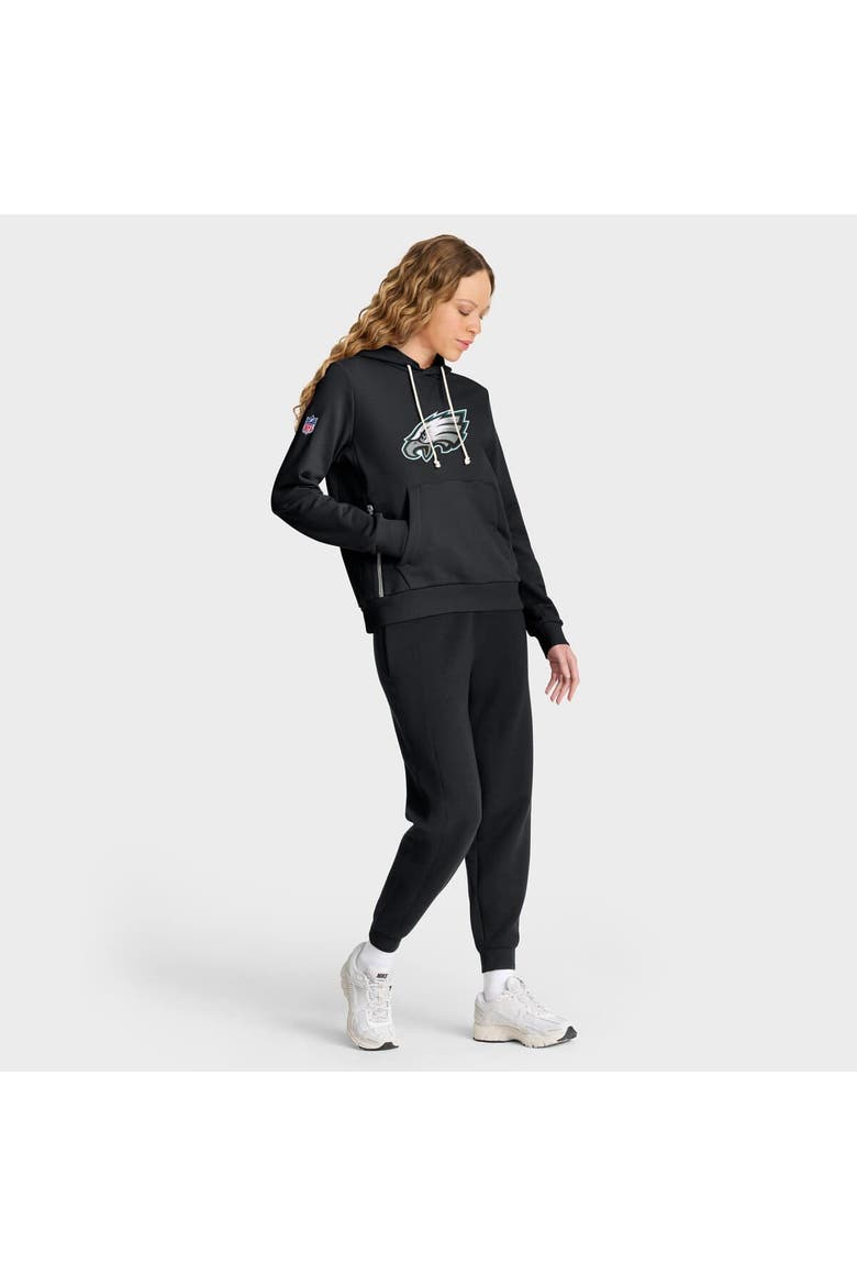 Women's Nike Black Philadelphia Eagles Sideline Standard Issue Initial Home Dri-FIT Hoodie, Alternate, color, Black