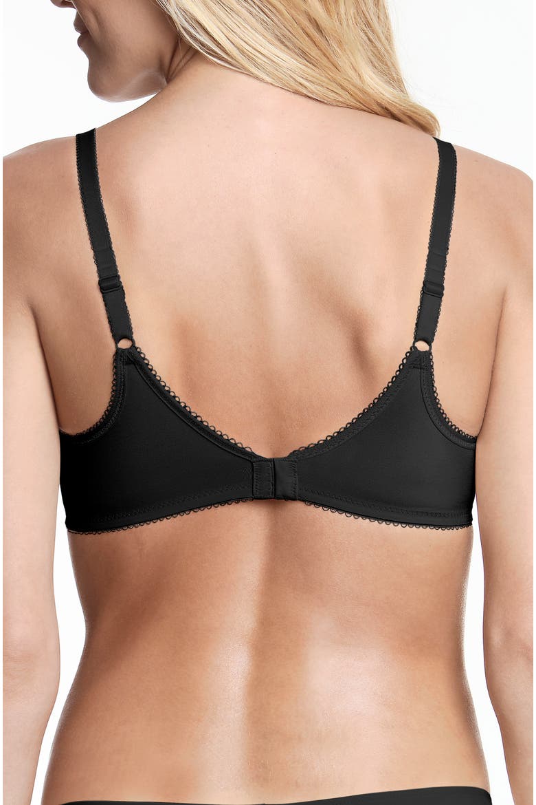 Sara Wire-Free Soft Cup T-Shirt Everyday Comfort Bra with Memory Foam Cups, Alternate, color, Black