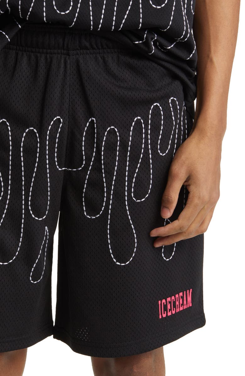 ICECREAM Pineapple Mesh Basketball Shorts, Alternate, color,