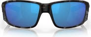 Costa Del Mar Tuna Alley 60mm Polarized Mirrored Rectangular Sunglasses
