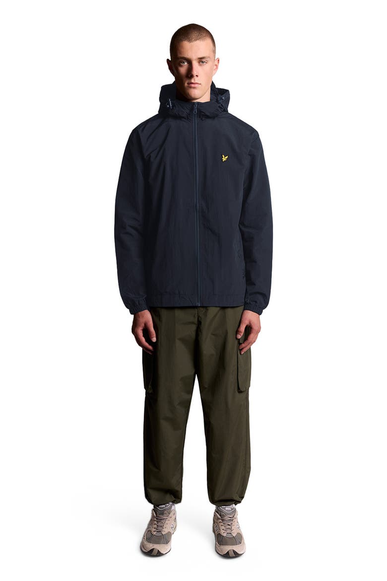 Zip Through Hooded Jacket, Main, color, Dark Navy
