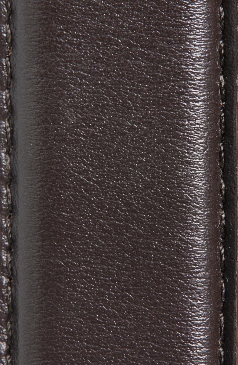 FRAME The Square Buckle Leather Belt, Alternate, color, Dark Brown