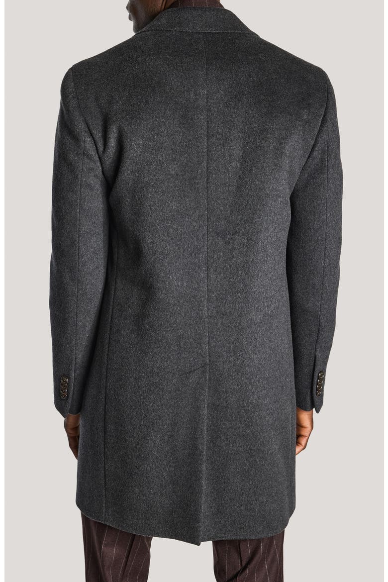 Wesley Wool & Cashmere Overcoat, Alternate, color, CHARCOAL
