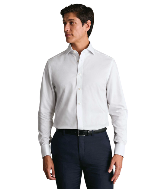 Non-Iron Greenwich Weave Cutaway Shirt
