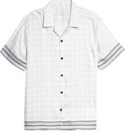 Reiss Suarez Woven Short Sleeve Button-Up Camp Shirt