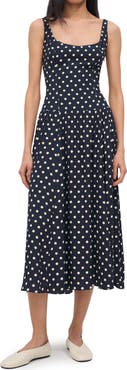 Reformation Bellarose Polka Dot Dress