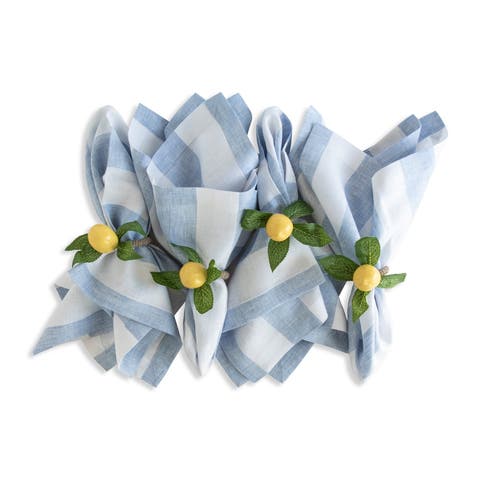 Linen Dinner Napkins - Cabana Stripe, 20" x 20"