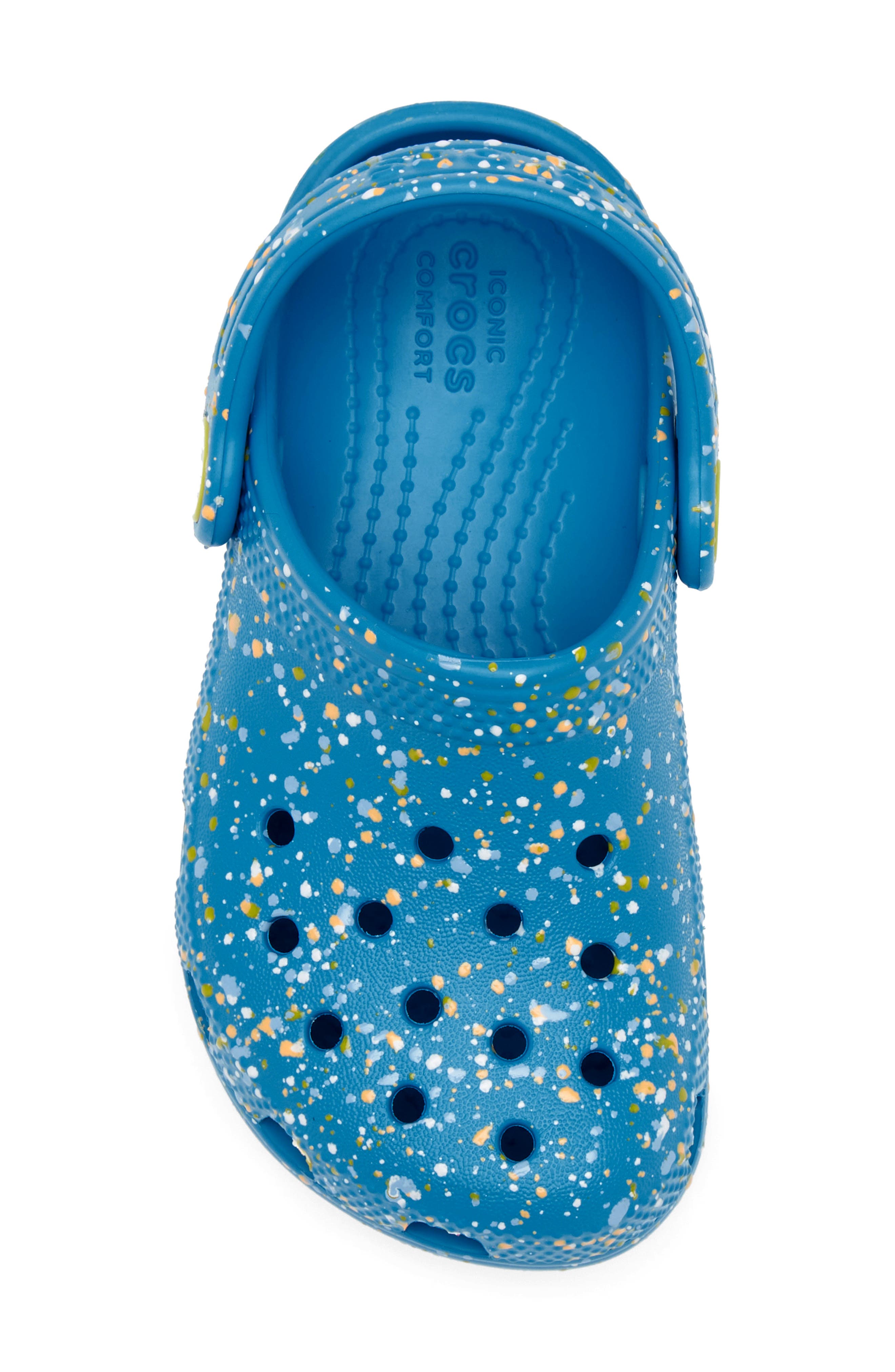 CROCS Kids' Classic Paint Splatter Clog, Alternate, color, Marina/Multi